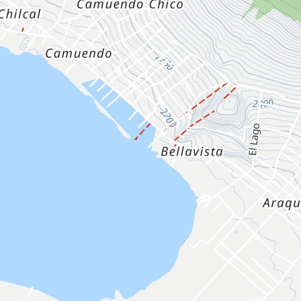 Map of Cabañas del Lago