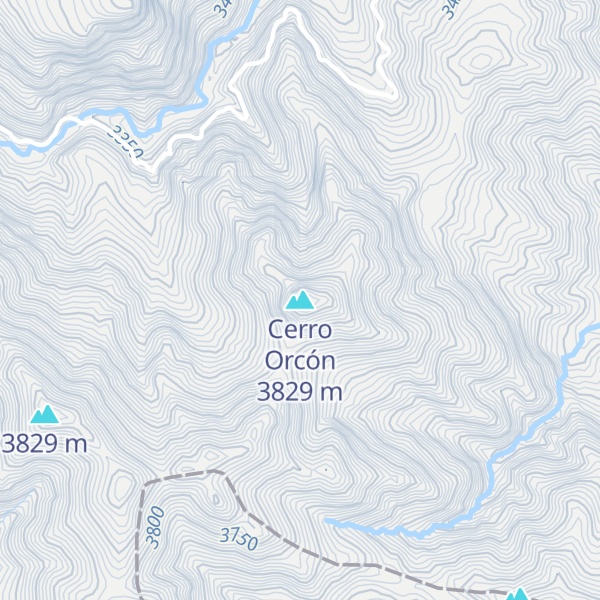 Map of Cerro Orcón
