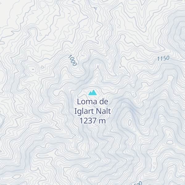 Map of Loma de Iglart Nalt