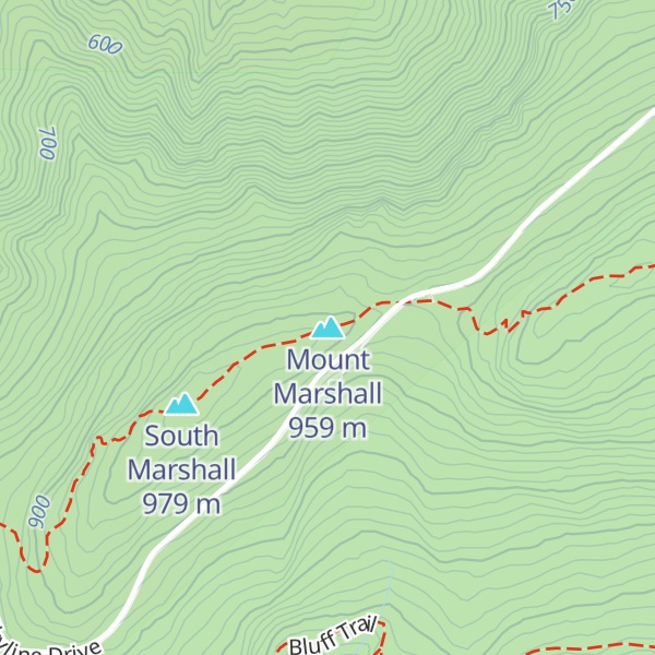 Map of Mount Marshall