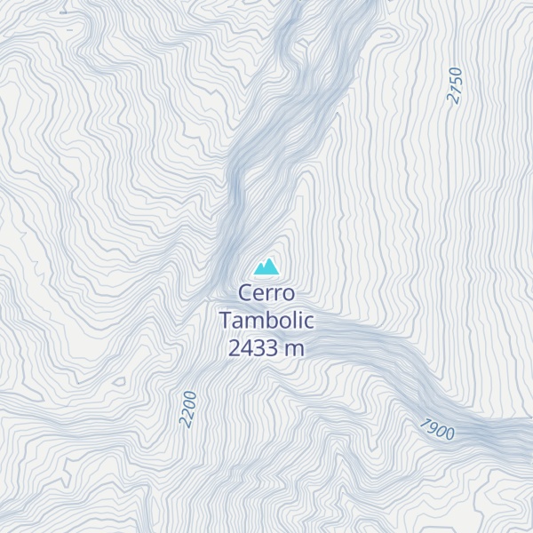 Map of Cerro Tambolic