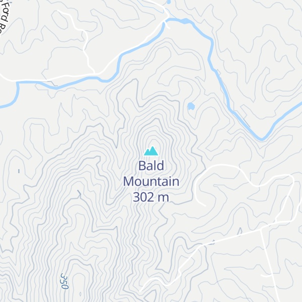 Map of Bald Mountain