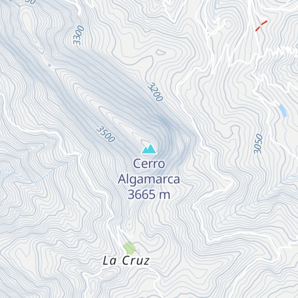 Map of Cerro Algamarca
