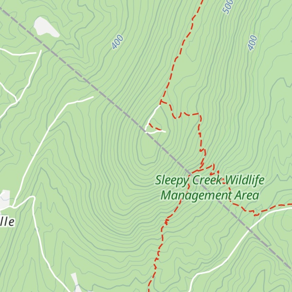 Map of Shockeys Knob