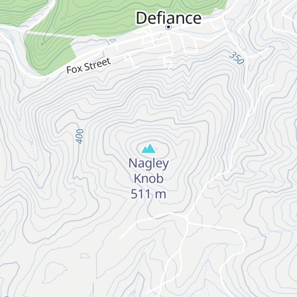 Map of Nagley Knob