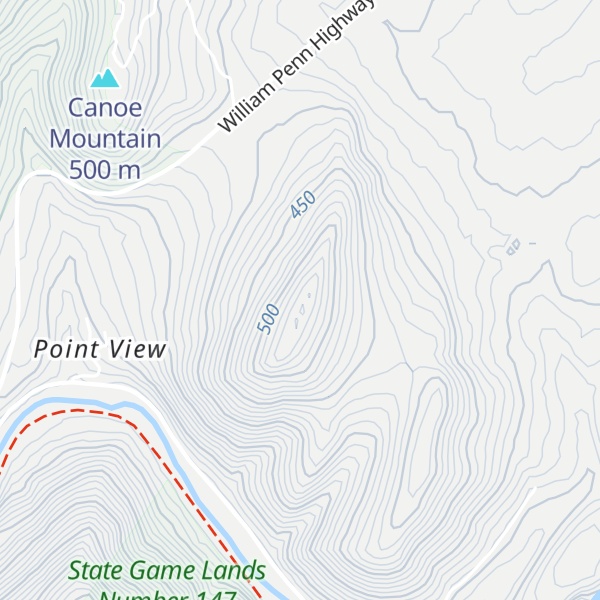 Map of Short Mountain