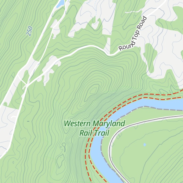 Map of Roundtop Hill