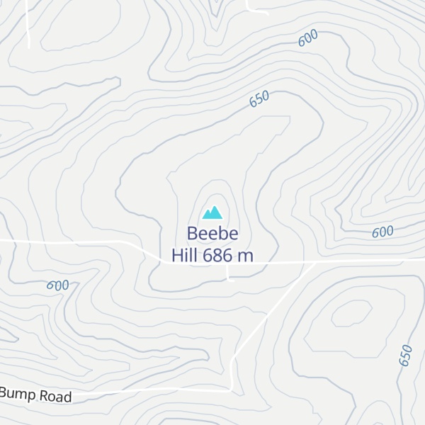 Map of Beebe Hill