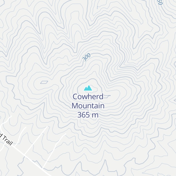 Map of Cowherd Mountain