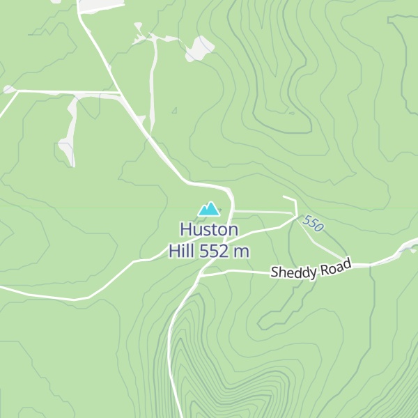 Map of Huston Hill