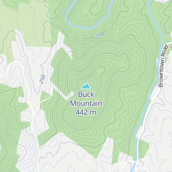Map of Buck Mountain