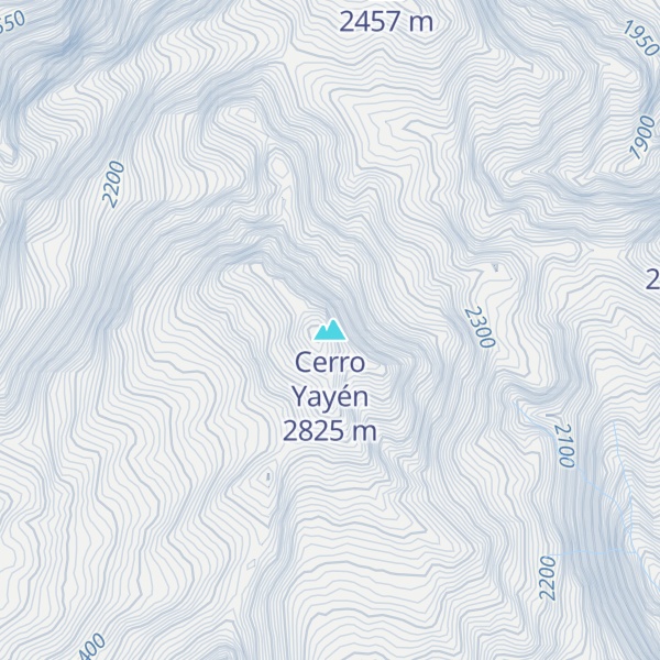 Map of Cerro Yayén
