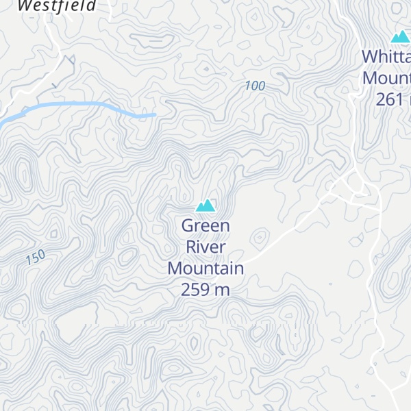 Map of Green River Mountain