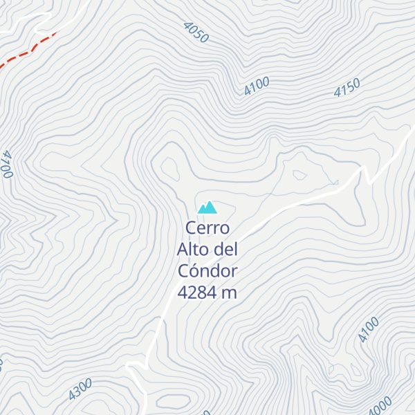 Map of Cerro Alto del Cóndor