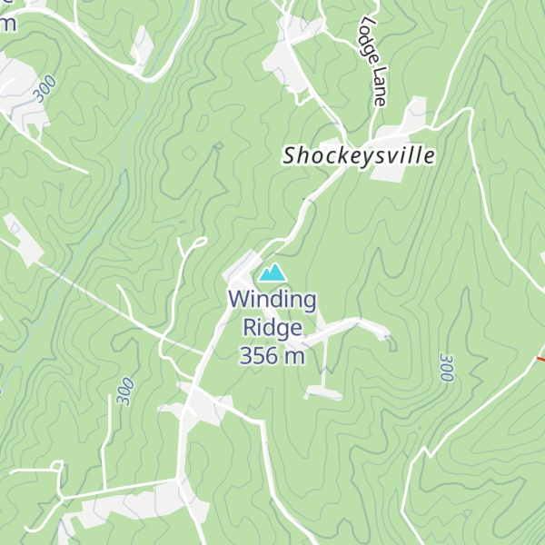 Map of Winding Ridge