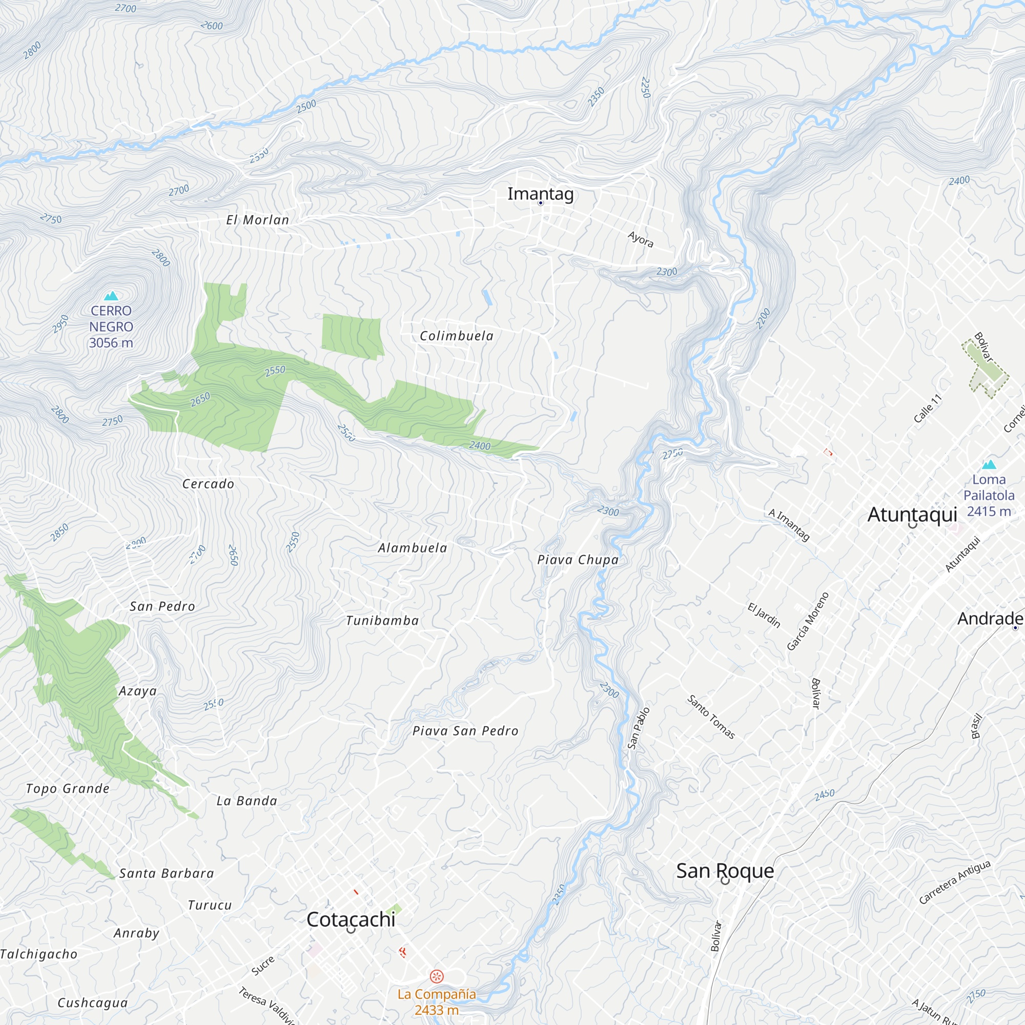 Comuna Perafan map