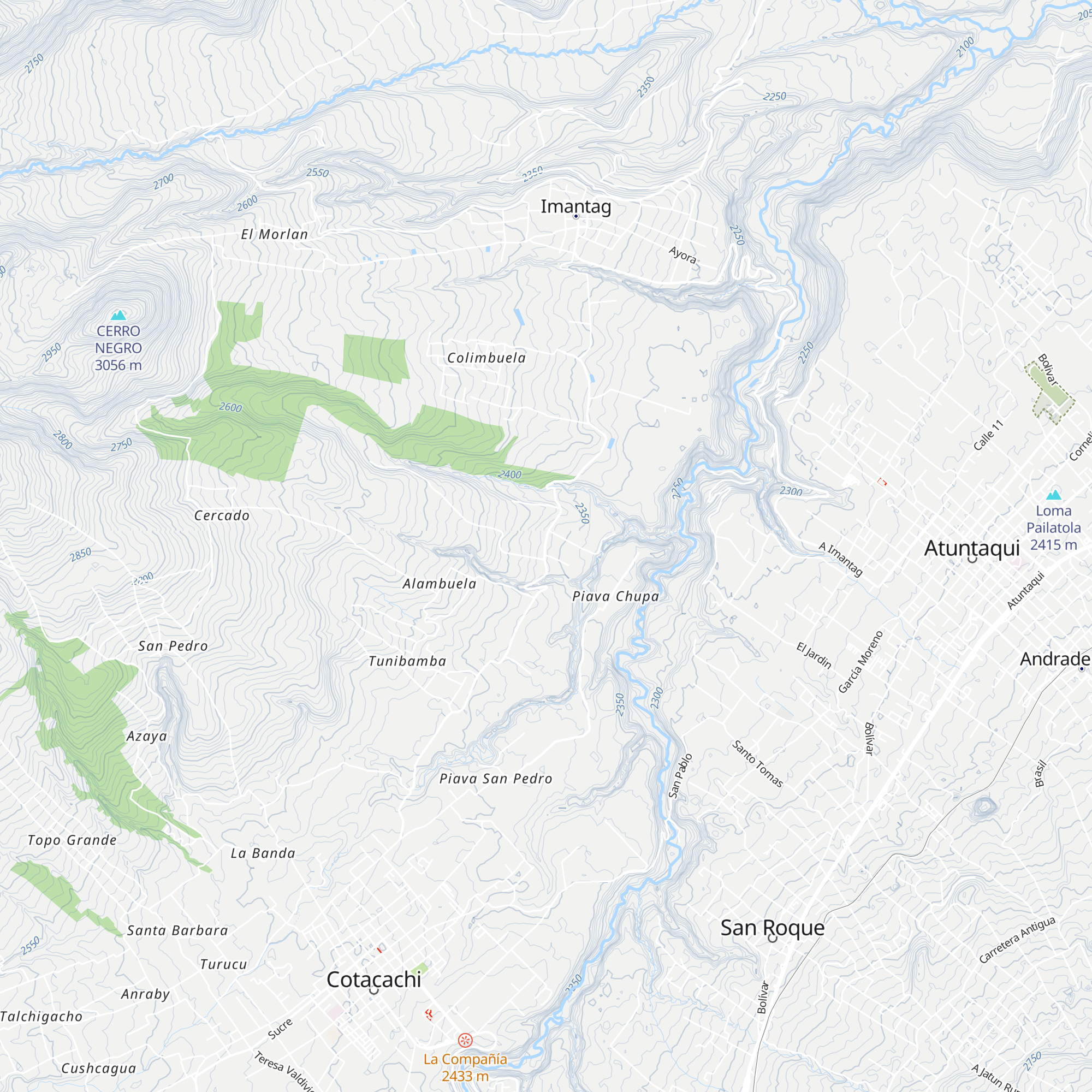 Comuna Perafan map