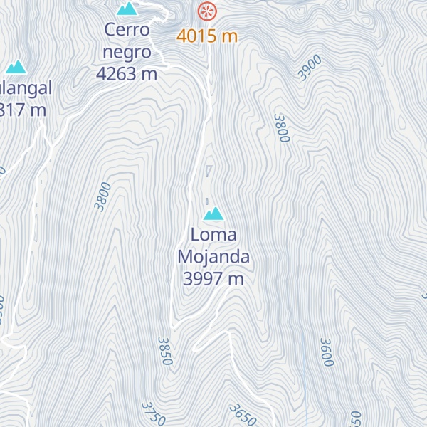 Map of Loma Mojanda
