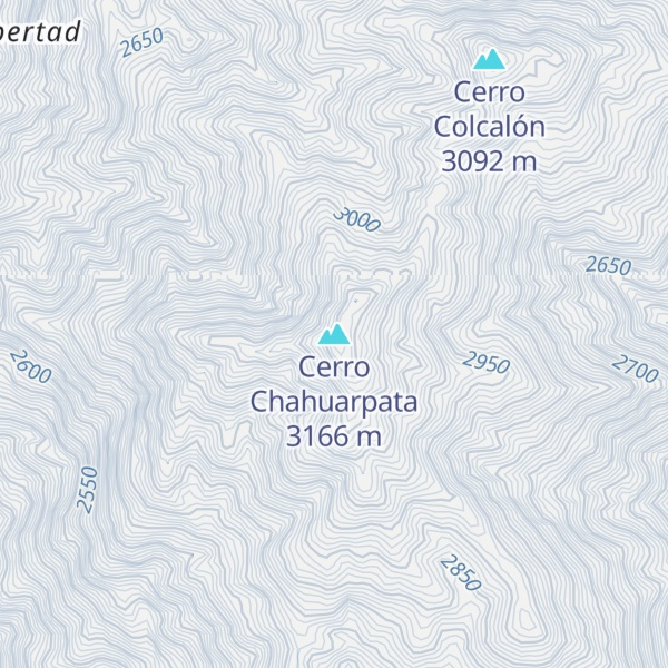 Map of Cerro Chahuarpata