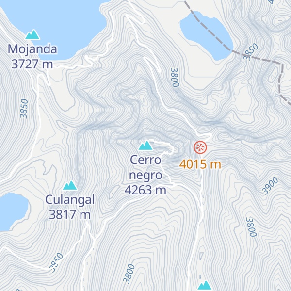 Map of Cerro negro