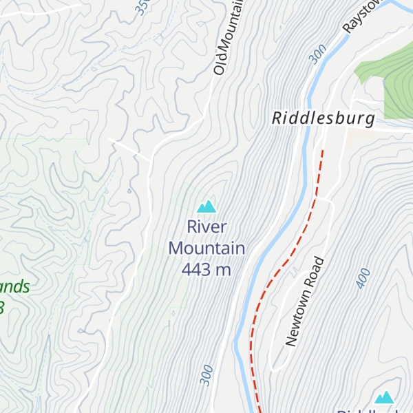 Map of River Mountain