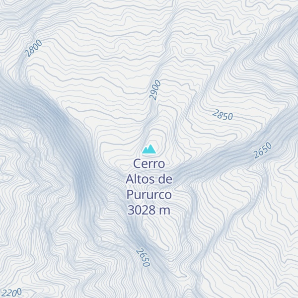 Map of Cerro Altos de Pururco