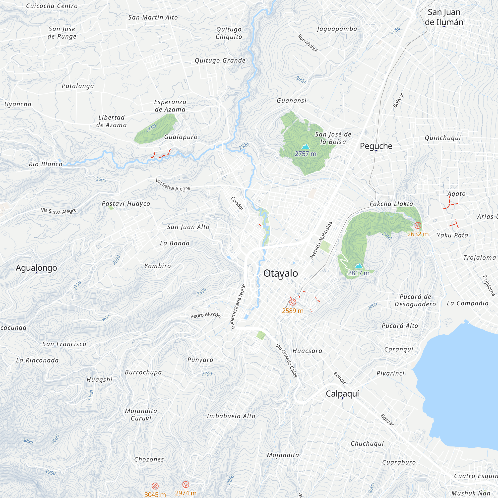 Cabañas el Rocío map