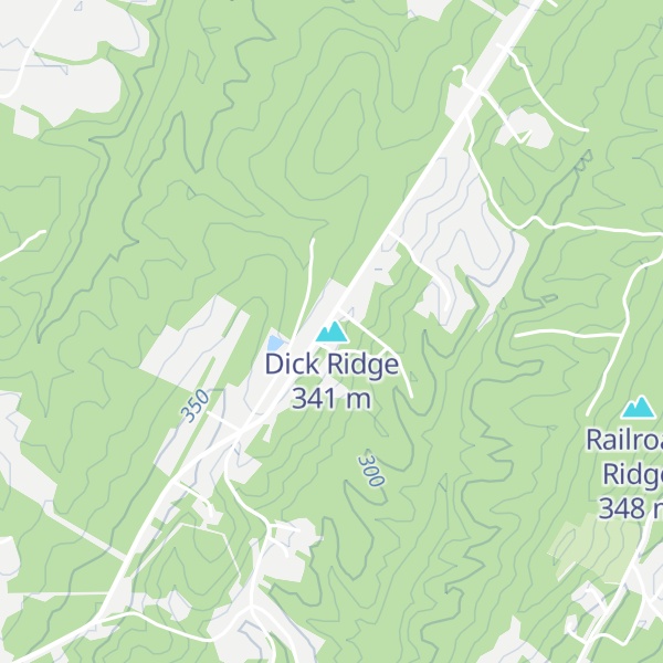 Map of Dick Ridge