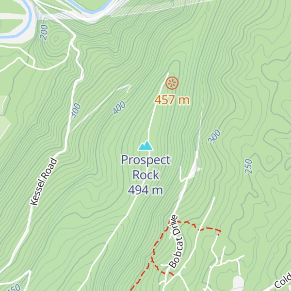 Map of Prospect Rock