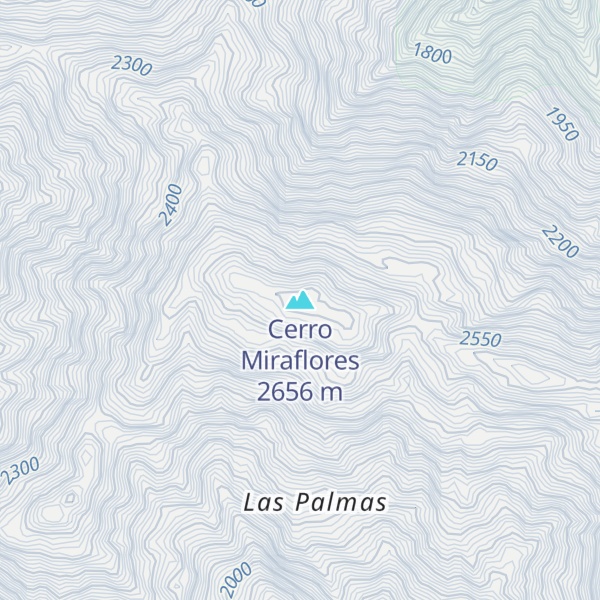Map of Cerro Miraflores