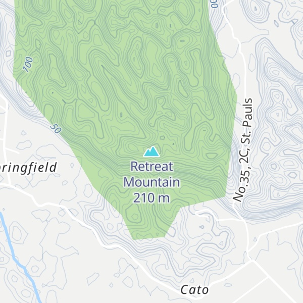 Map of Retreat Mountain
