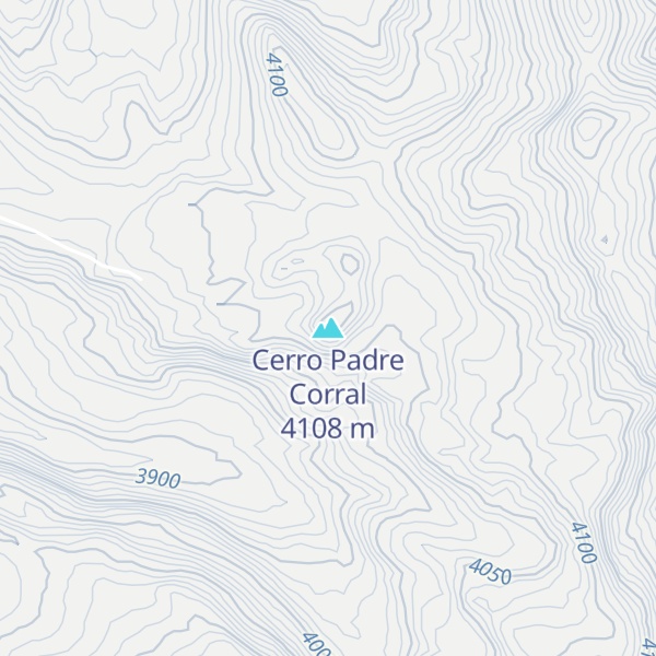 Map of Cerro Padre Corral