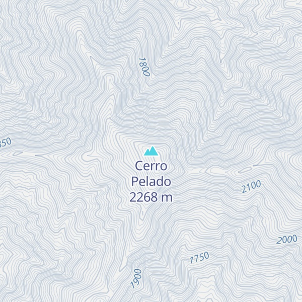 Map of Cerro Pelado