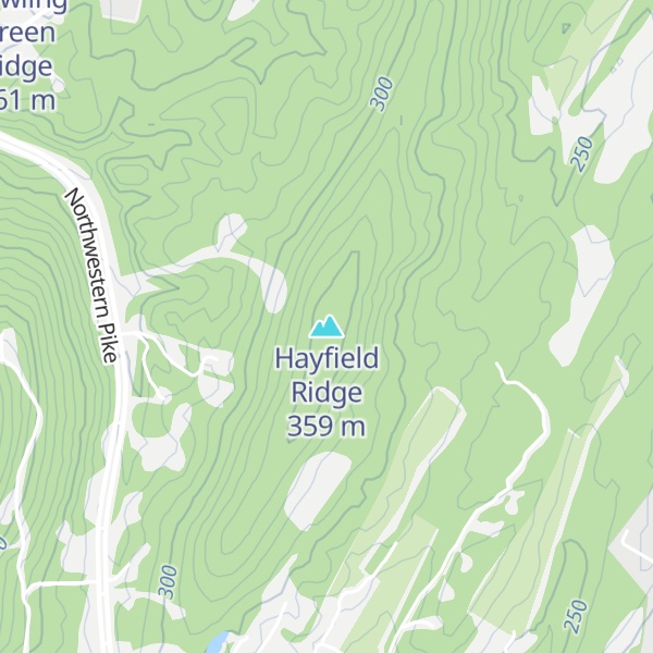 Map of Hayfield Ridge