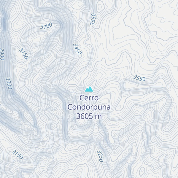 Map of Cerro Condorpuna