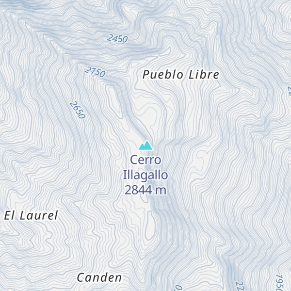 Map of Cerro Illagallo