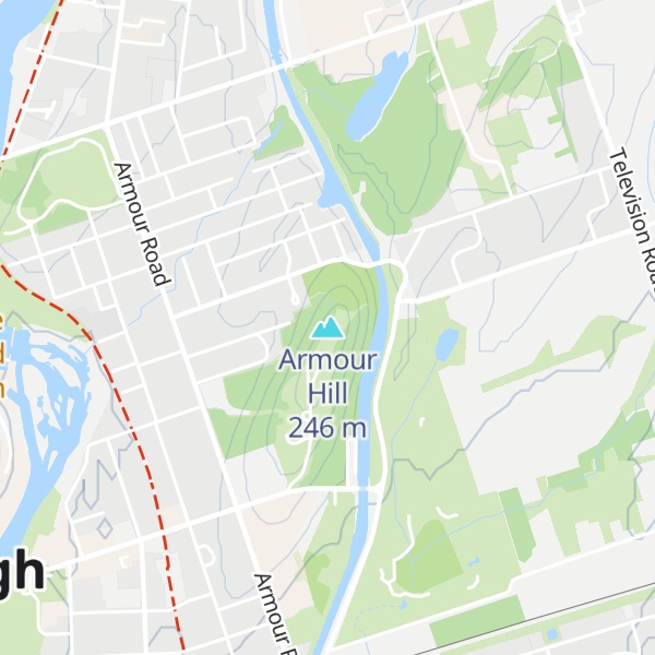 Map of Armour Hill