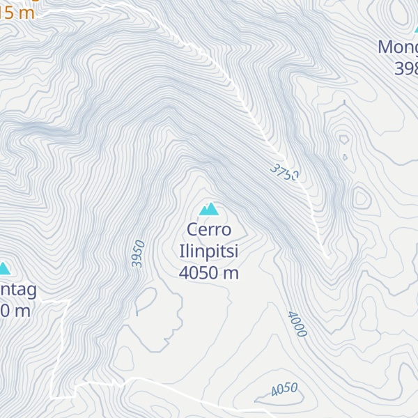 Map of Cerro Ilinpitsi