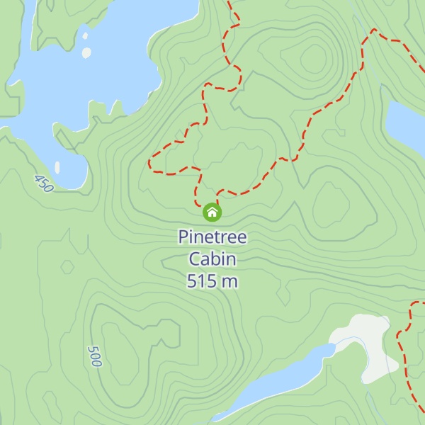 Map of Pinetree Cabin