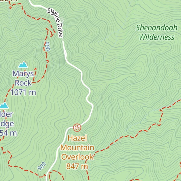 Map of Skinner Ridge