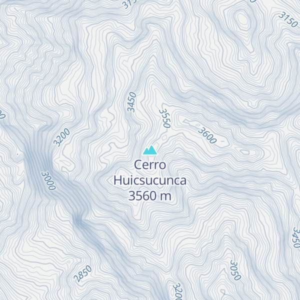 Map of Cerro Huicsucunca