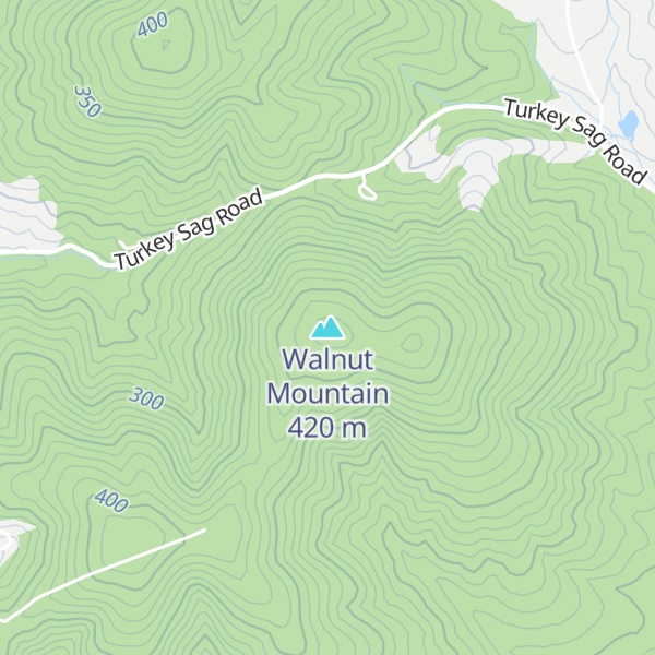Map of Walnut Mountain