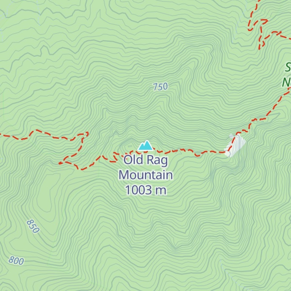 Map of Old Rag Mountain