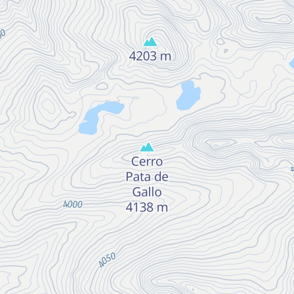 Map of Cerro Pata de Gallo