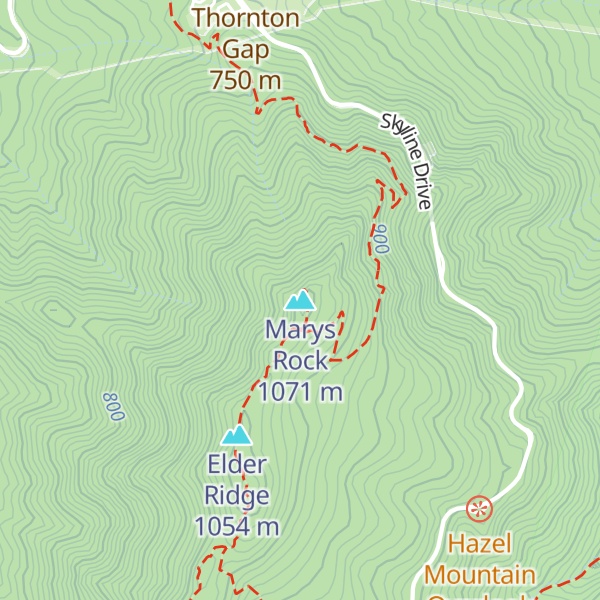 Map of Marys Rock