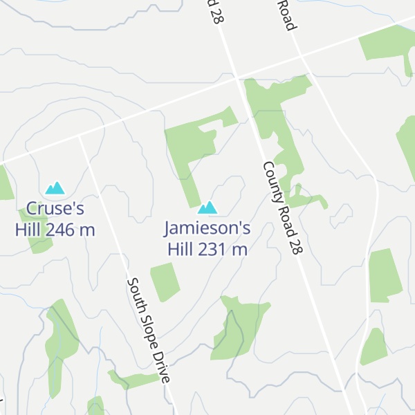 Map of Jamieson's Hill