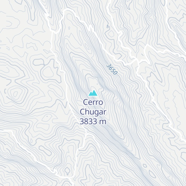 Map of Cerro Chugar