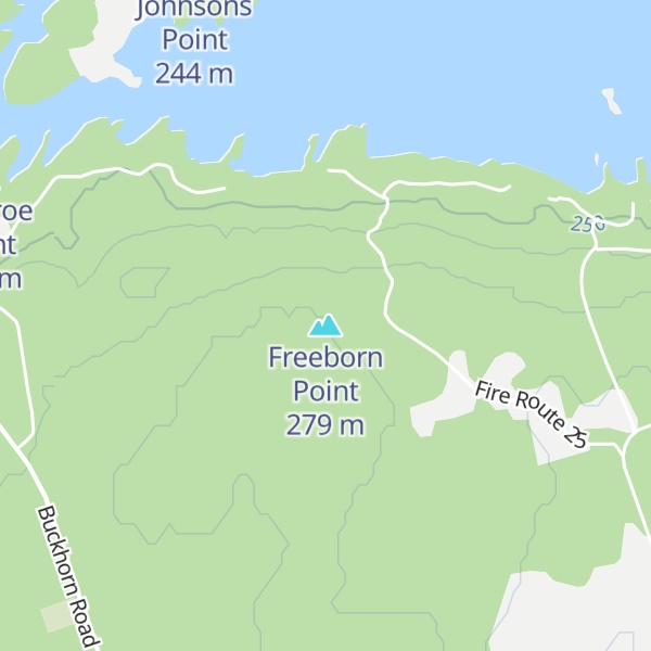 Map of Freeborn Point