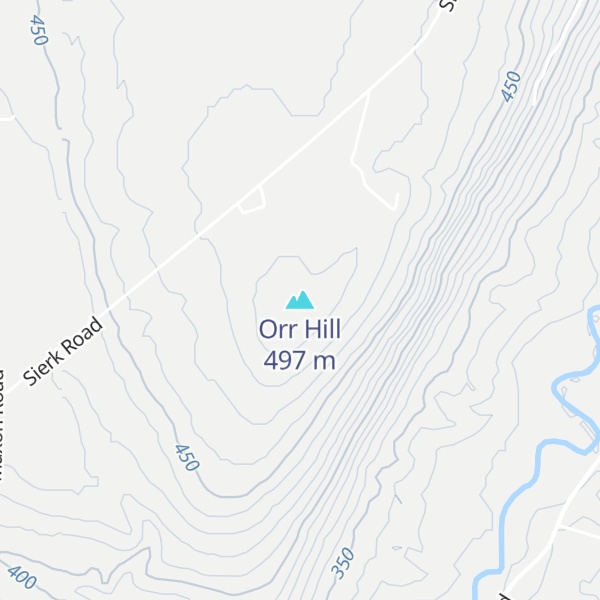Map of Orr Hill