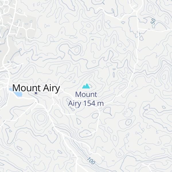 Map of Mount Airy